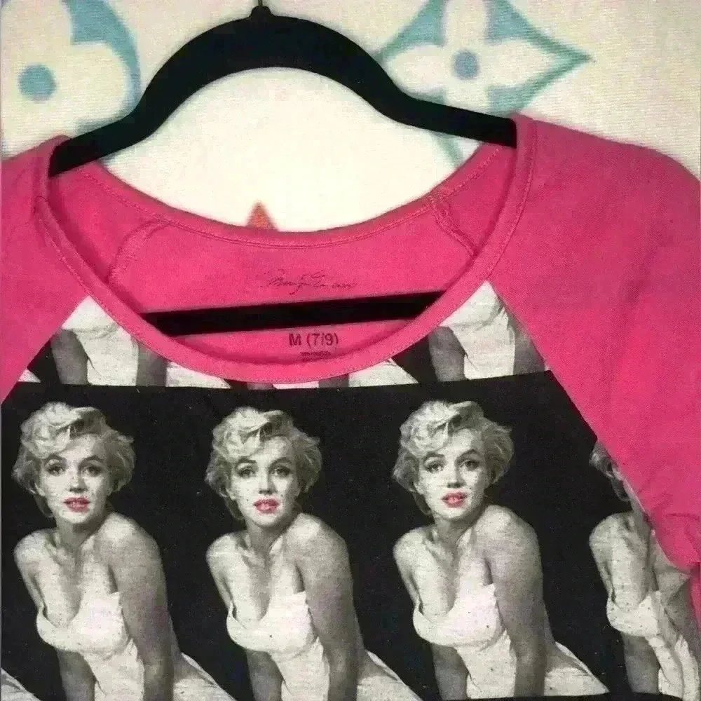 Marilyn Monroe Pink & Black Top
